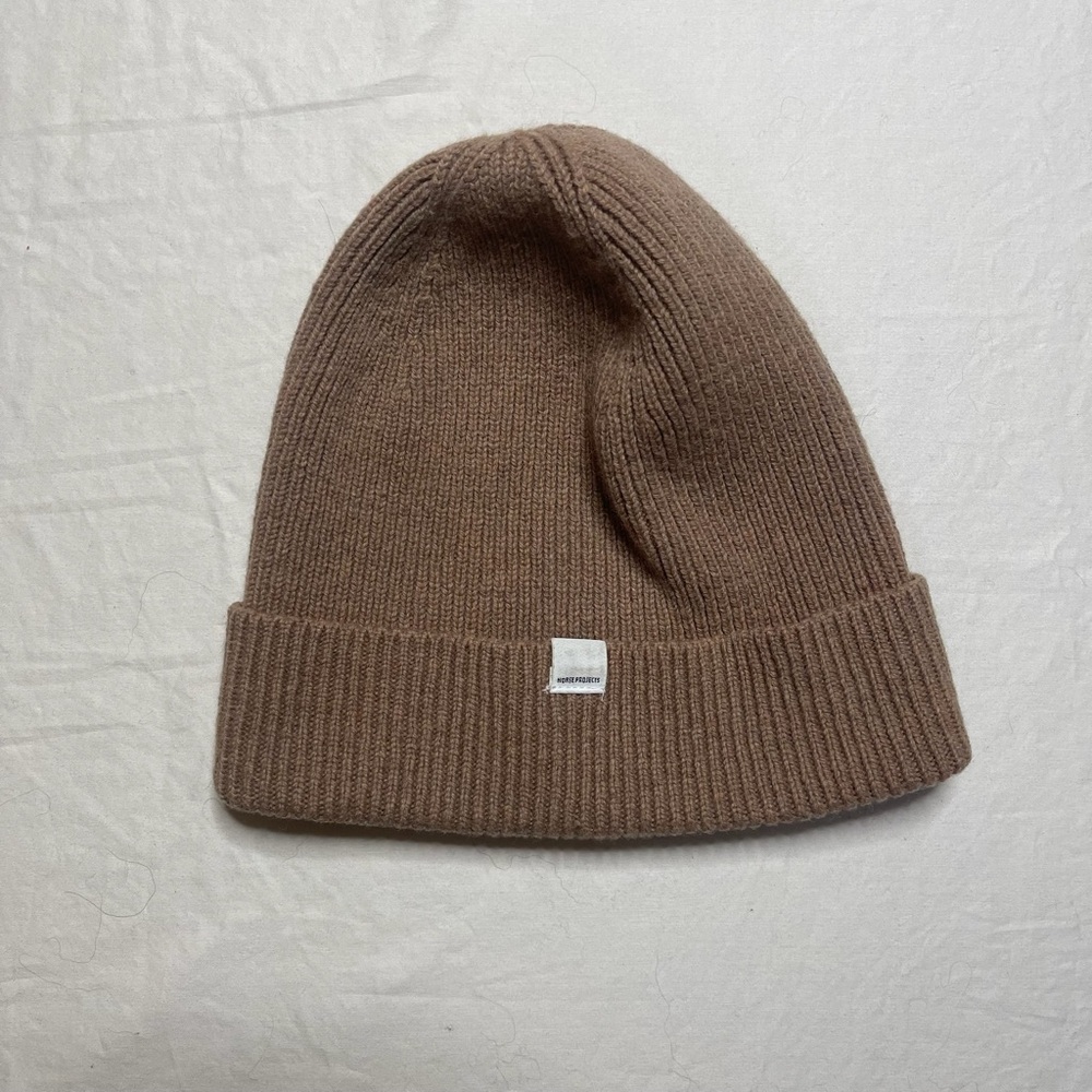 Norse Projects Classic Brown Knit Beanie - Picture 2 of 4